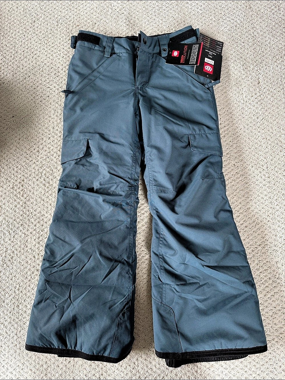 686 Genuine 686 Youth Evolution Girls Small Lola Blue Insulated Snow Pants NWT